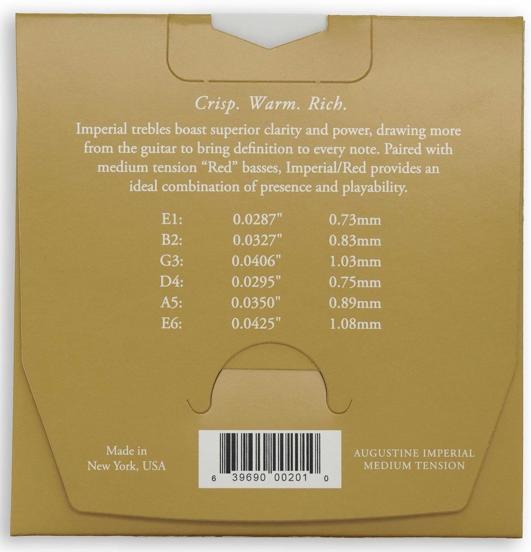 Corde Augustine per chitarra classica Imperial Crystal Nylon medium - Set Imperial Red (medium/medium)