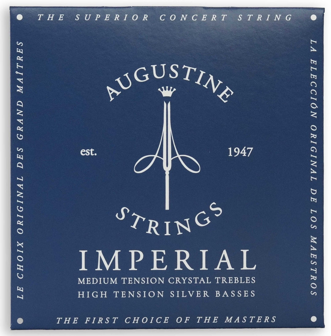 Corde Augustine per chitarra classica Imperial Crystal Nylon medium - Set Imperial Blue (medium/alto)