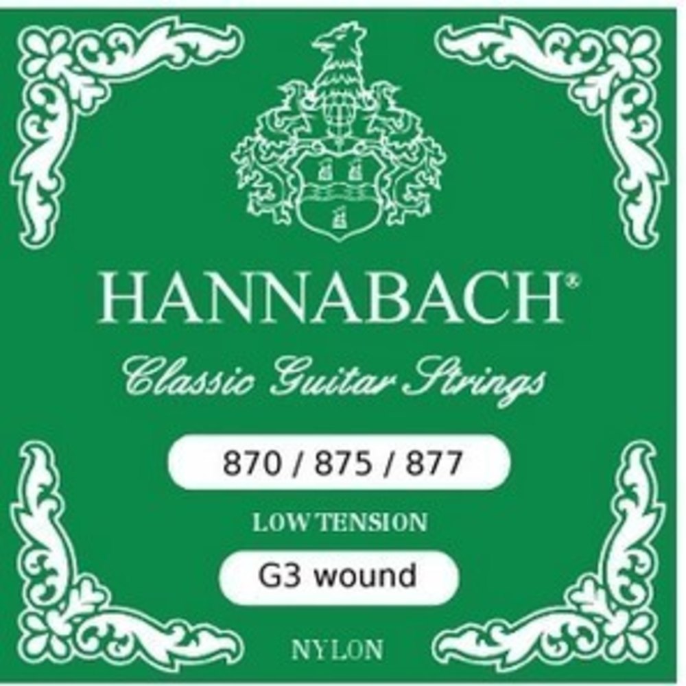 Hannabach 871LT G3 con avvolgimento cromato per chitarra classica, low tension