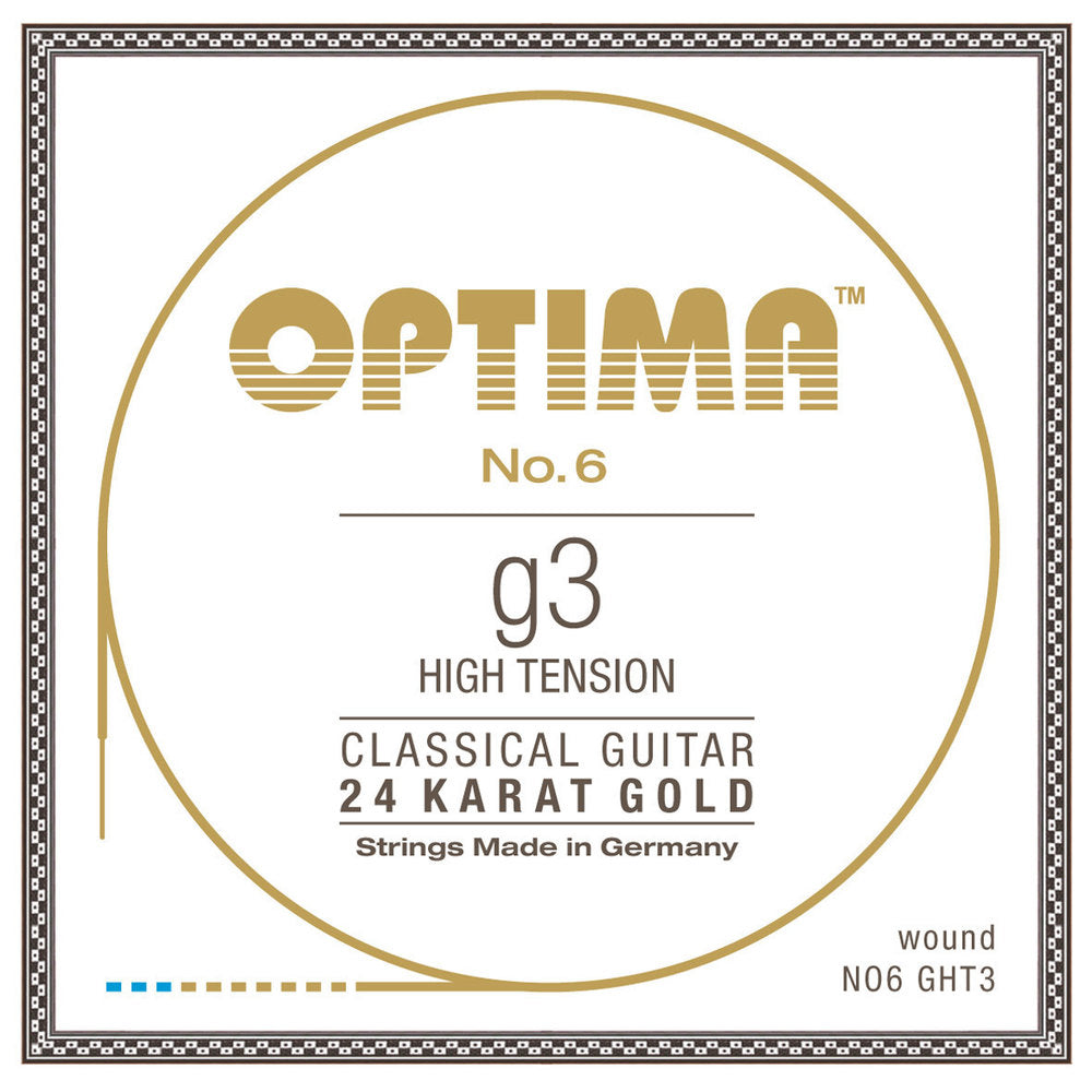 Optima No. 6 G3 corda per chitarra classica, dorata, alta tensione