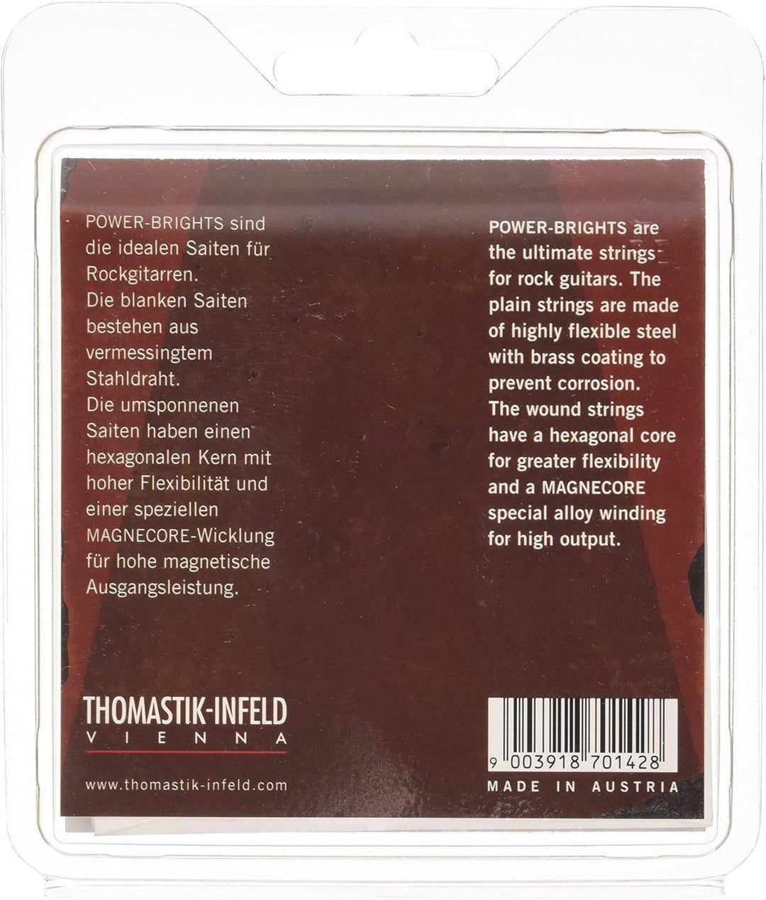 Corde Thomastik-Infeld per chitarra elettrica Power Brights Series - Set 011 (PB111)