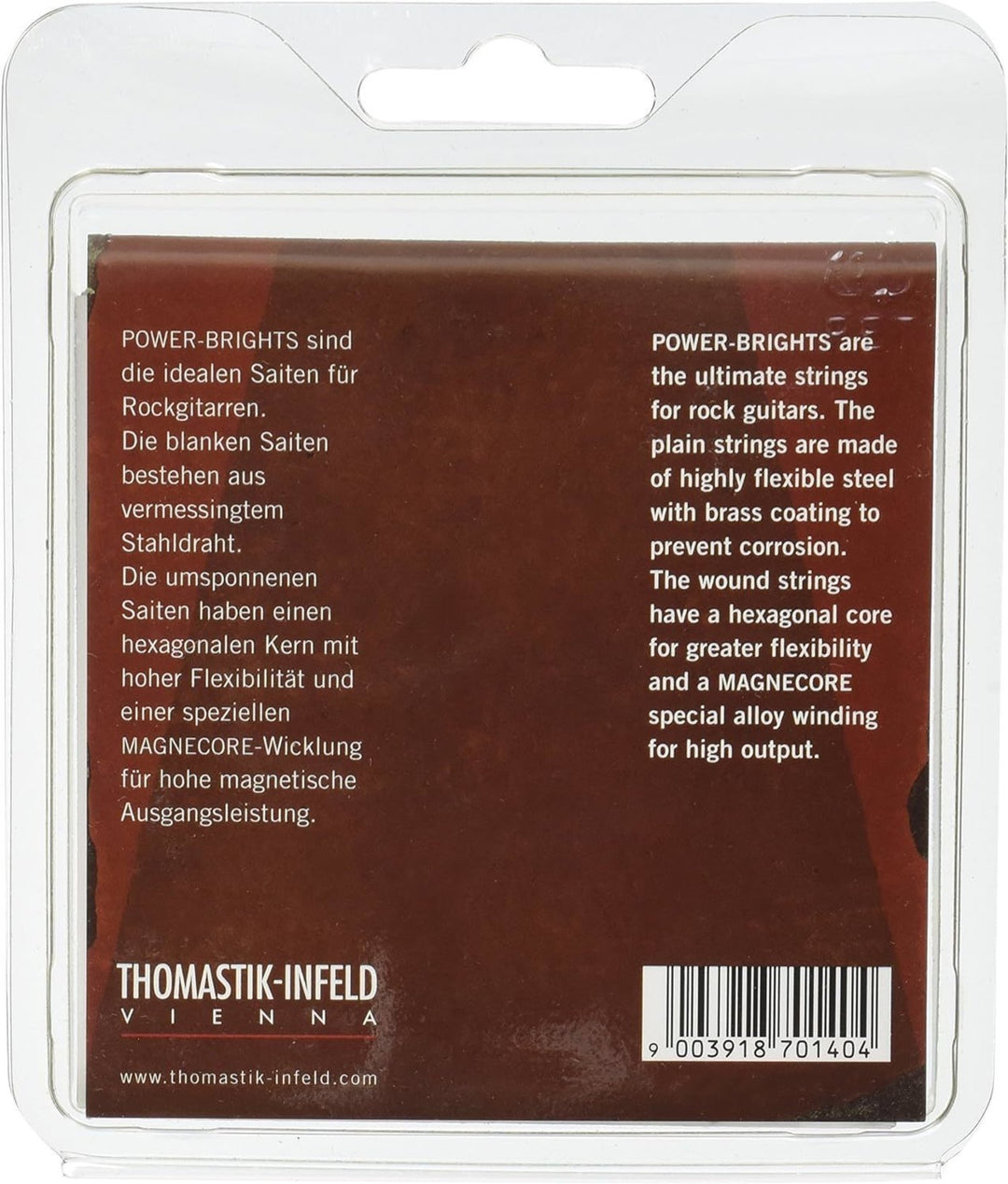 Corde Thomastik-Infeld per Chitarre elettrica serie Power Brights - set 009 heavy (RP109)