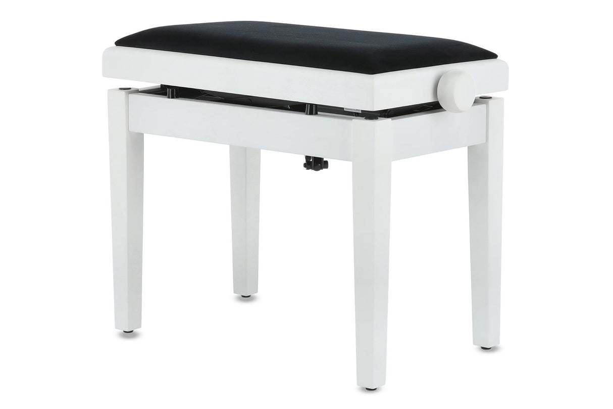 GEWA Piano bench Deluxe Autolift - White matt