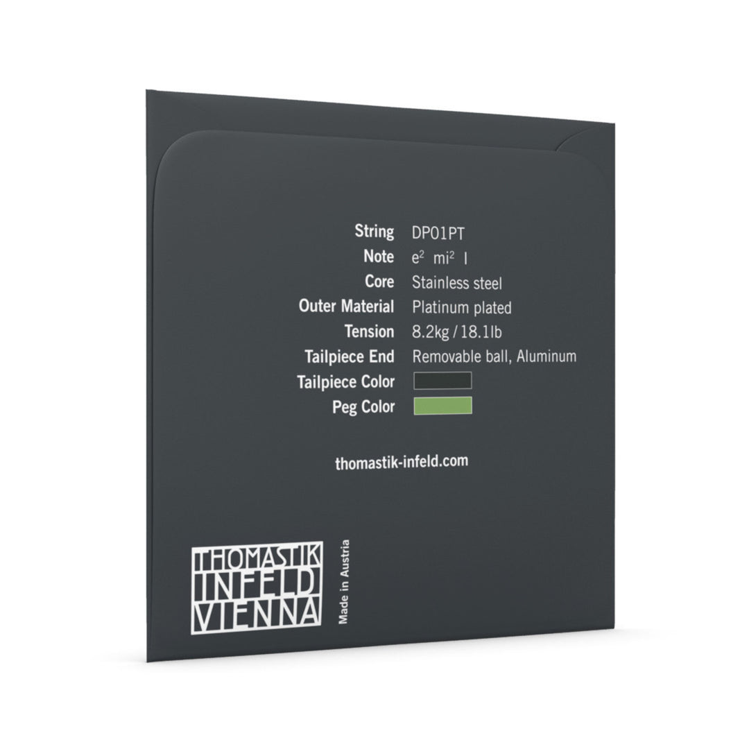 Corde per violini Thomastik-Infeld Dominant Pro - E1 Steel Platin (DP01PT)