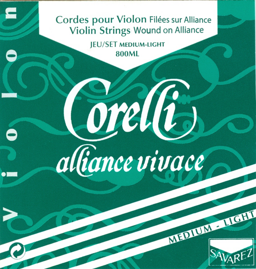 Corelli corde per Violini Alliance Vivace - Medio-light 800ML