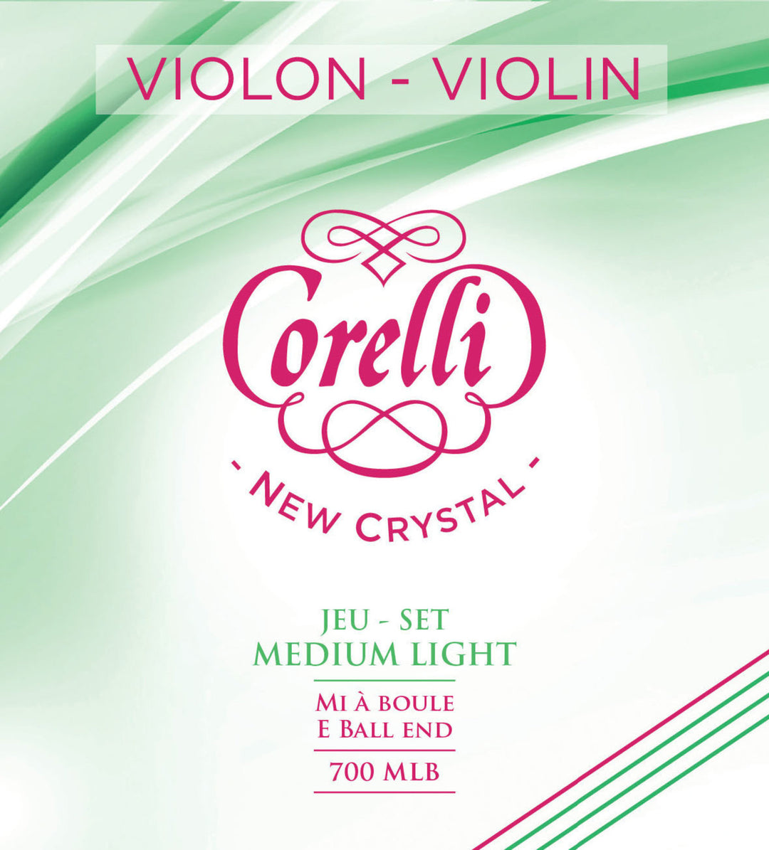 Corelli corde per Violini New Crystal - Medium-light (700MLB)