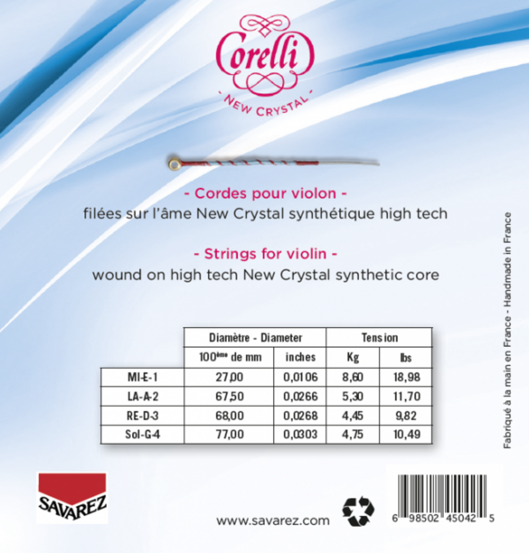Corelli Corde per Violini New Crystal - Medium (700M)