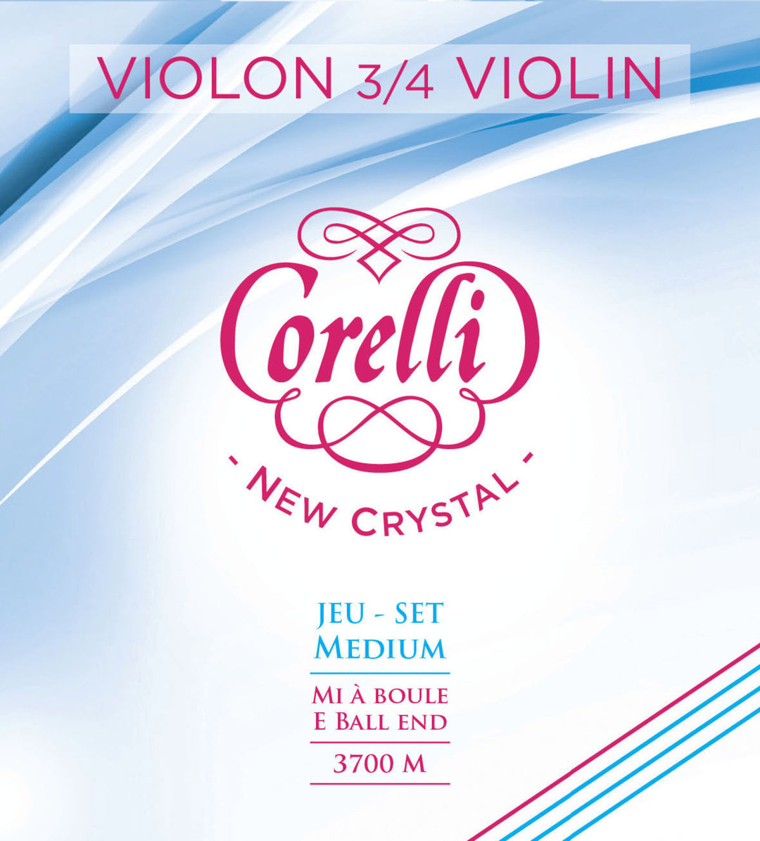Corelli Corde per Violini New Crystal - A 3/4 (3702M)
