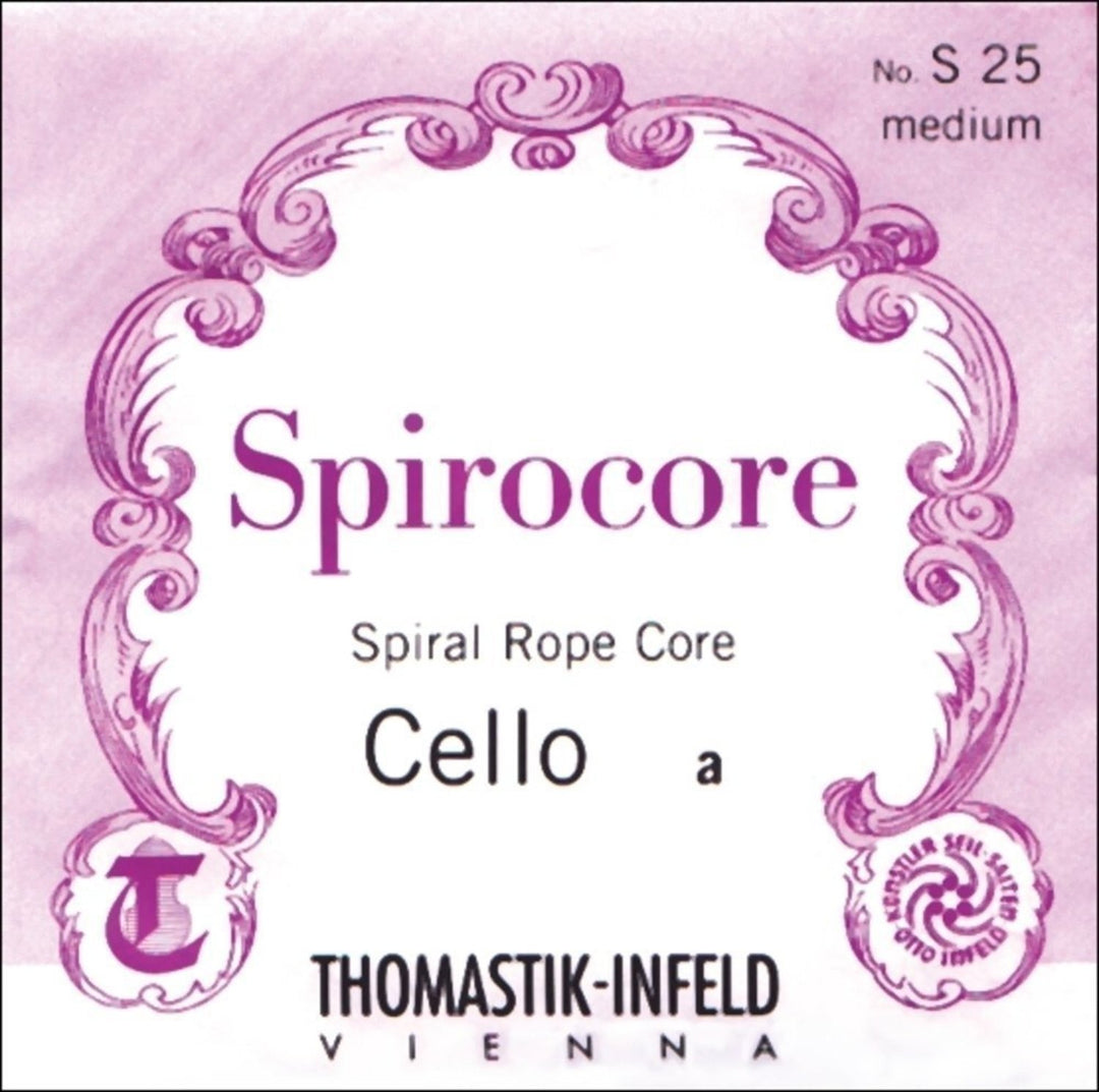 Thomastik-Infeld Corde per Violoncello Spirocore con anima a spirale - Medie (S25)