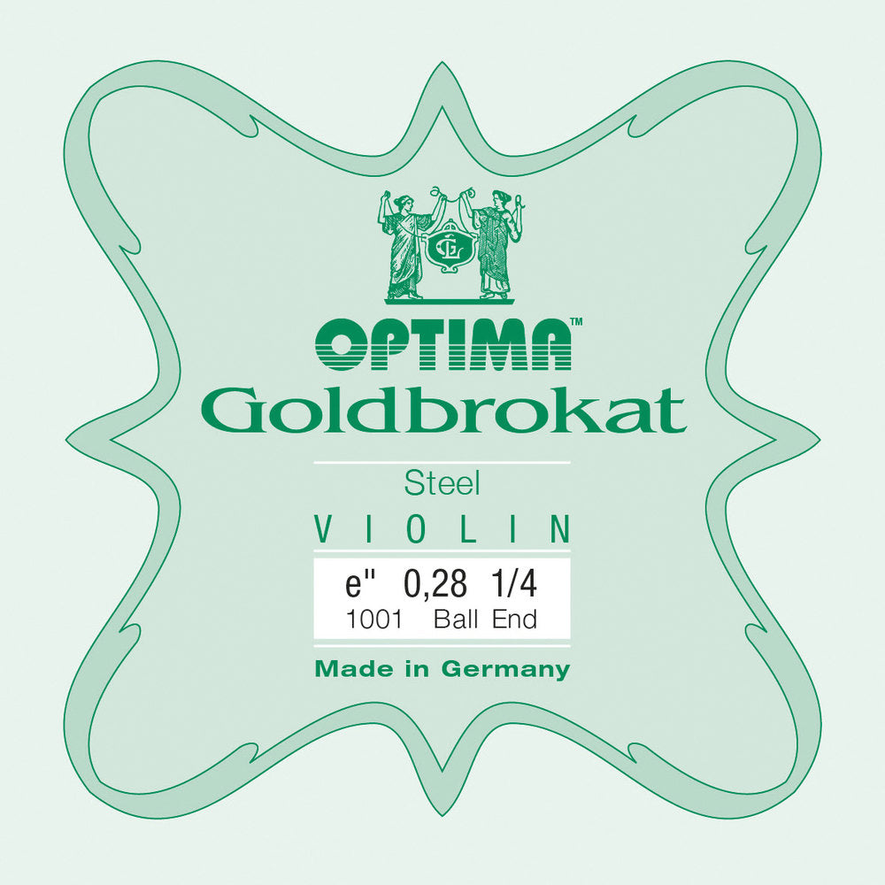 Optima Goldbrokat corda E per violini 1/4, 0,28 mm, pallina