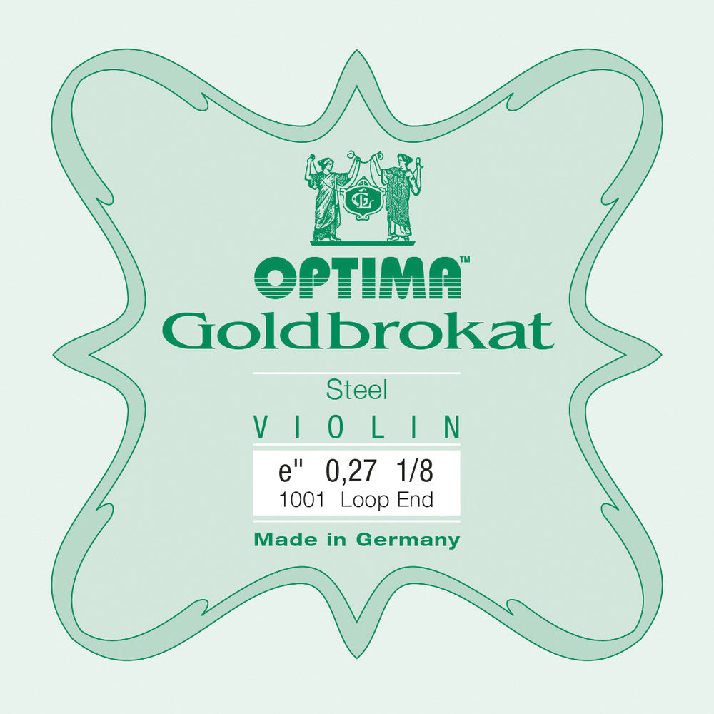 Optima Goldbrokat corda E per violini 1/8, 0,27 mm, asola