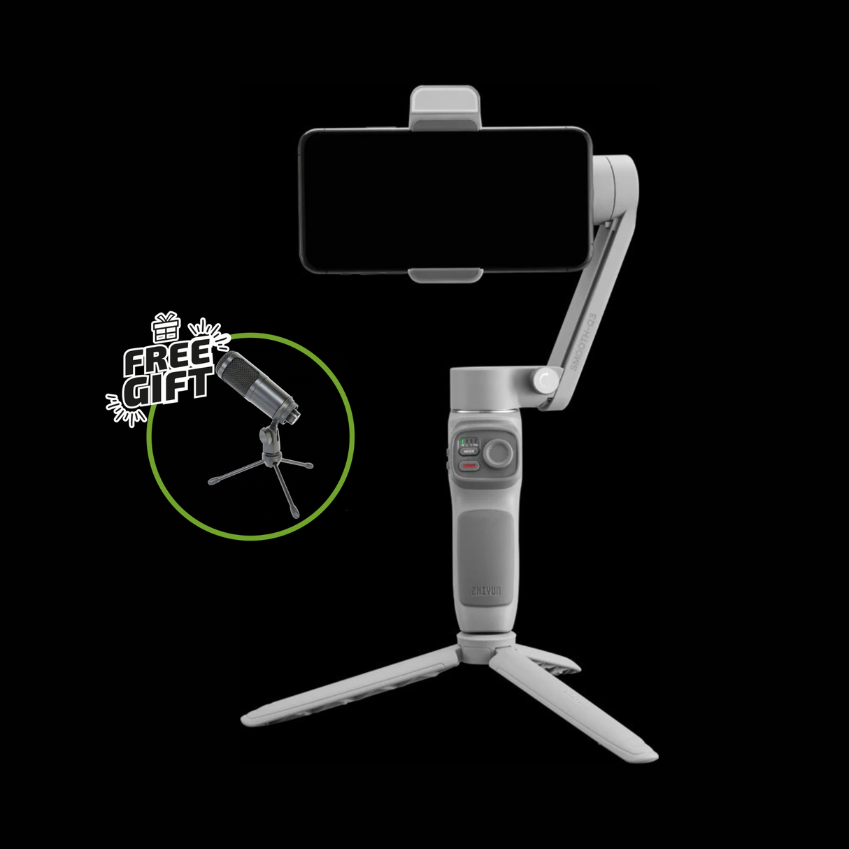 Zhiyun Smooth Q3 Combo Stabilizzatore per cellulare con luce