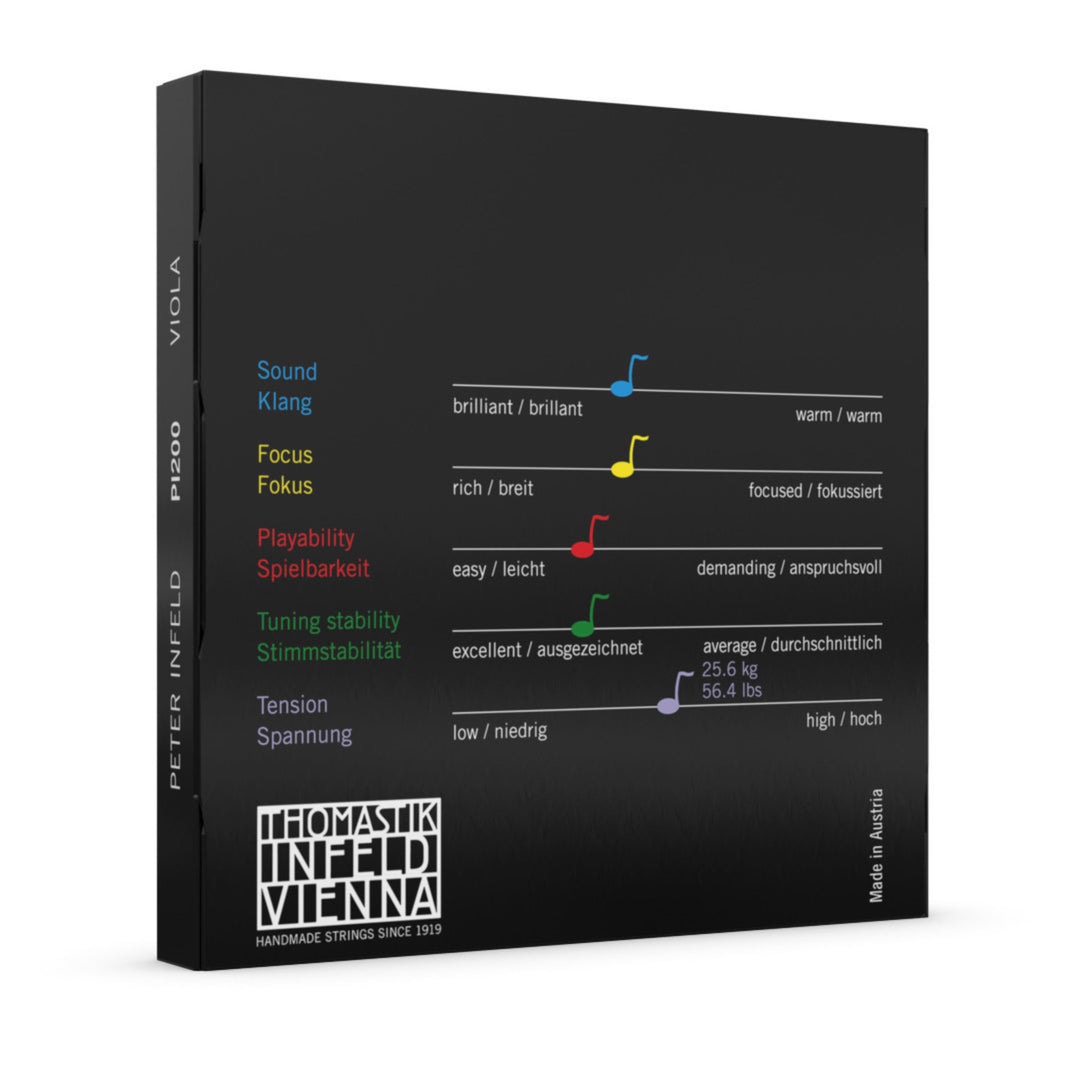 Corde Thomastik-Infeld per viola Peter Infeld Synthetic Core - Set medium (PI200)