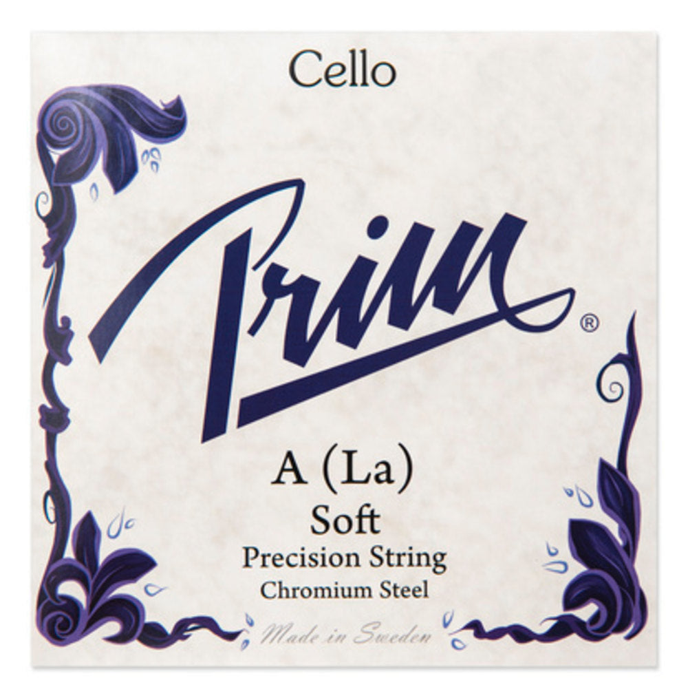 Prim corda A per violoncello, acciaio cromato, soft