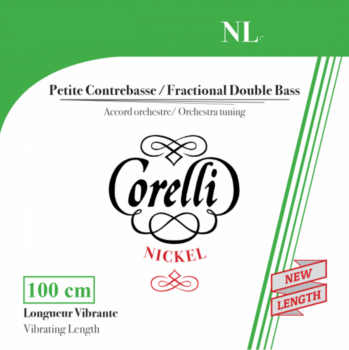 Corelli Double bass strings Fractional - small scale - E 1/2 (304A)