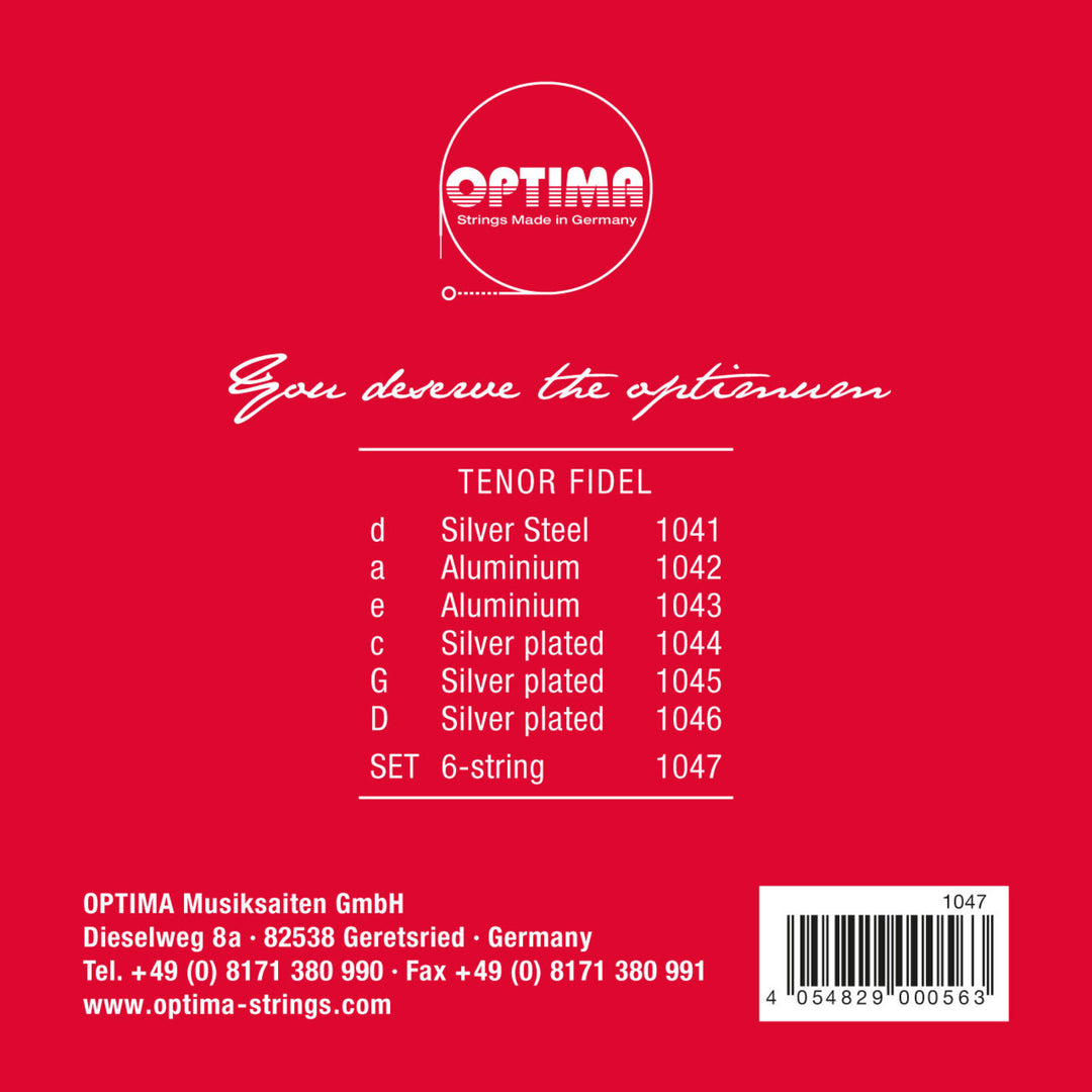 Corde Optima Fidel in acciaio - set da 6 corde (1047)