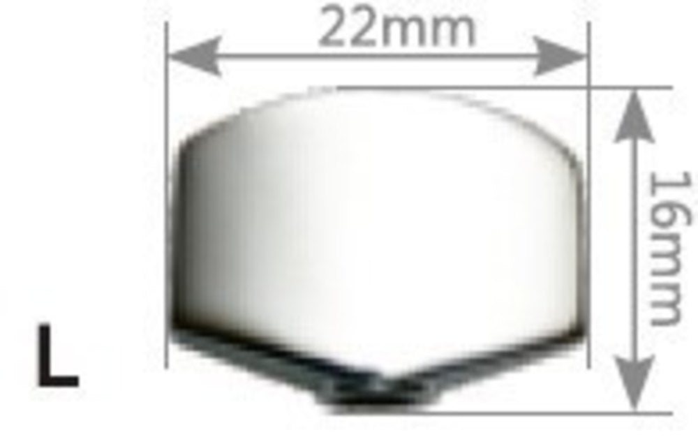 GEWA meccaniche singole die-cast, manopola grande in stile Schaller, 3+3