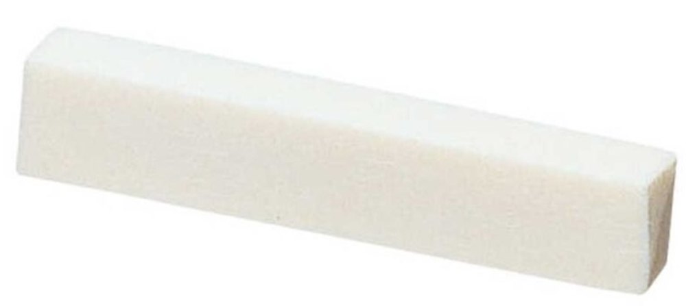 Fire & Stone capotasto in osso per chitarra western, 46,3 x 9,2 x 6,3 mm