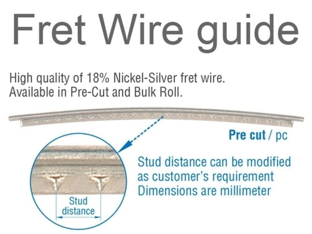 Partsland filo per tasti Nickel silver - b:2.7 x a:2.8 mm (chitarre/Bass)