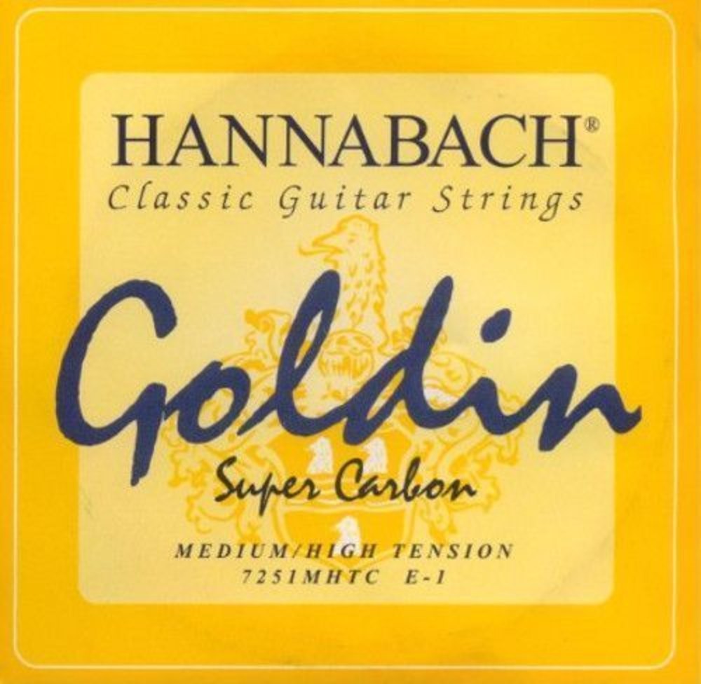 Hannabach 725 corda E1 per chitarra classica, medium/alta tensione
