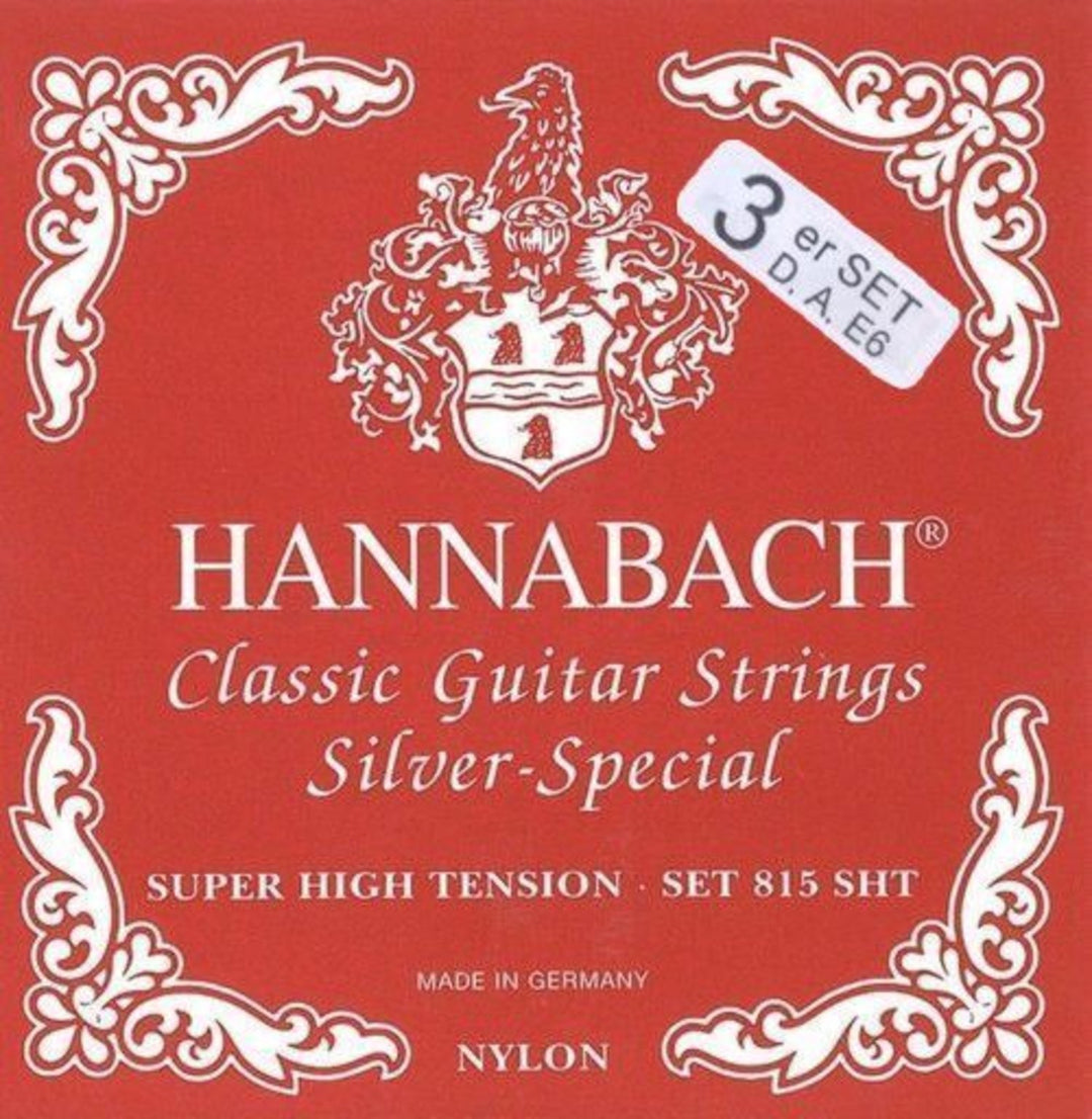Hannabach Corde per chitarre classiche Serie 815 Super High Tension Argento special - Basso 3er super High (8157SHT)