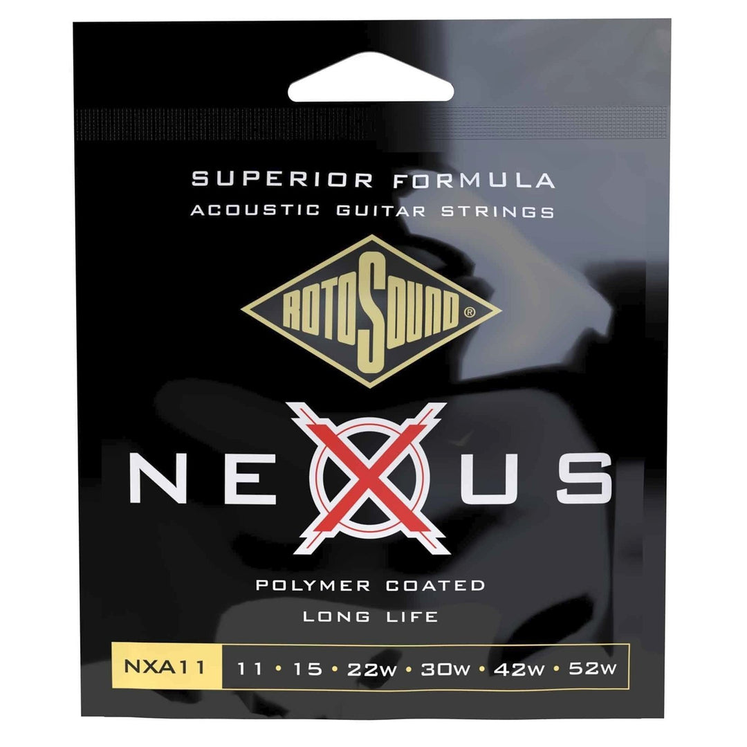 Rotosound Corde per Chitarra acustica Nexus Coated - Set Light 11-52 (NXA11)