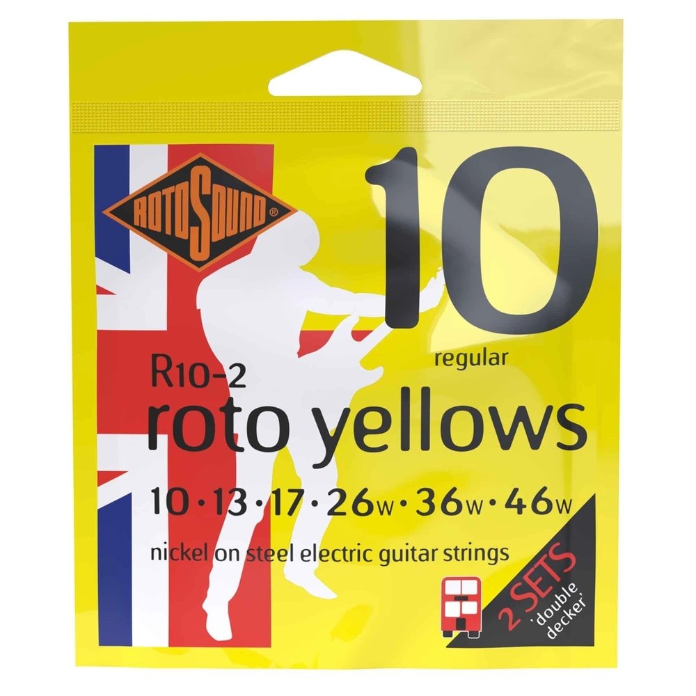 Rotosound Roto Yellows R10-2 Double Decker corde per chitarra elettrica 10-46