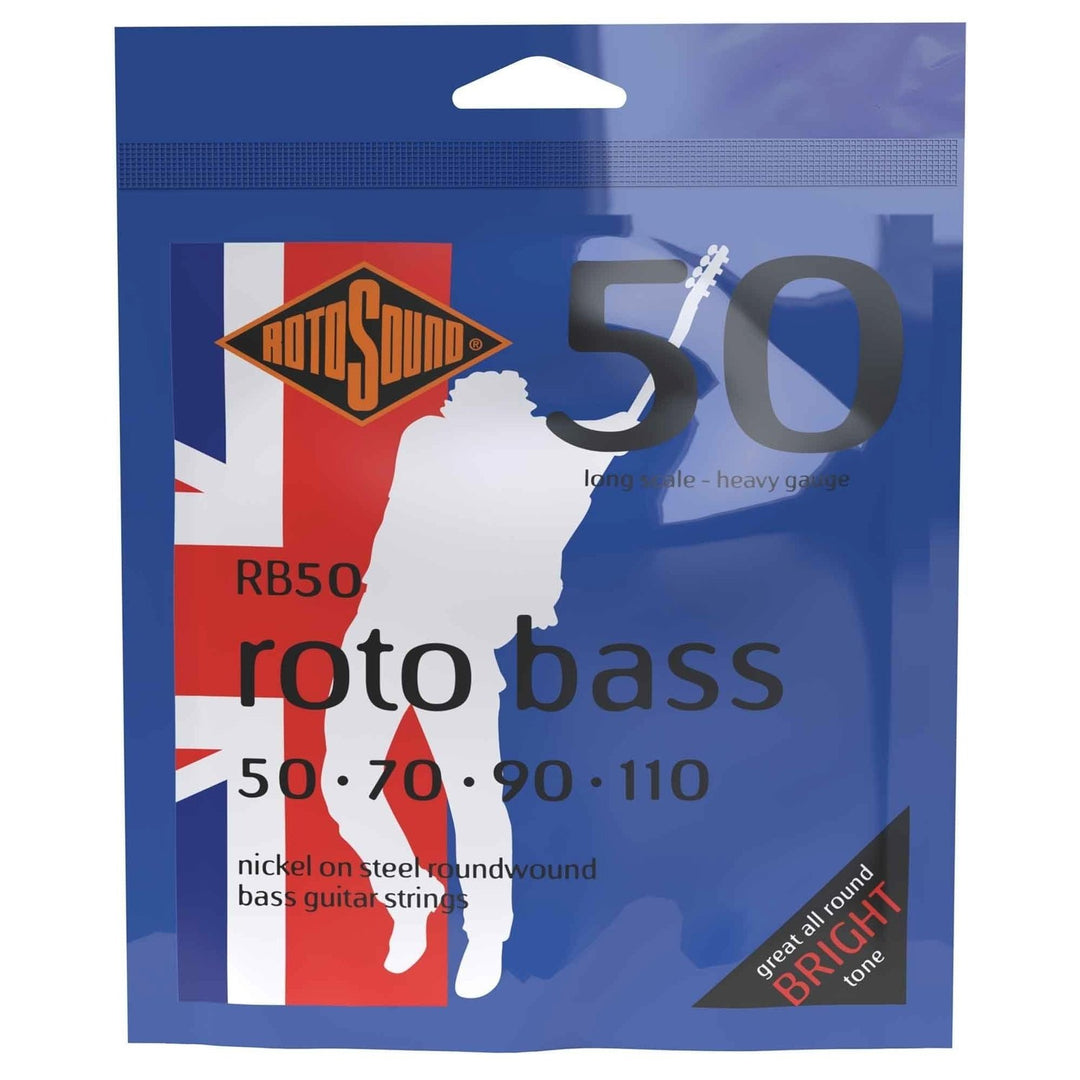 Rotosound Corde per basso elettrico Roto Bass - Set a 4 corde Nickel Heavy 50-110 (RB50)