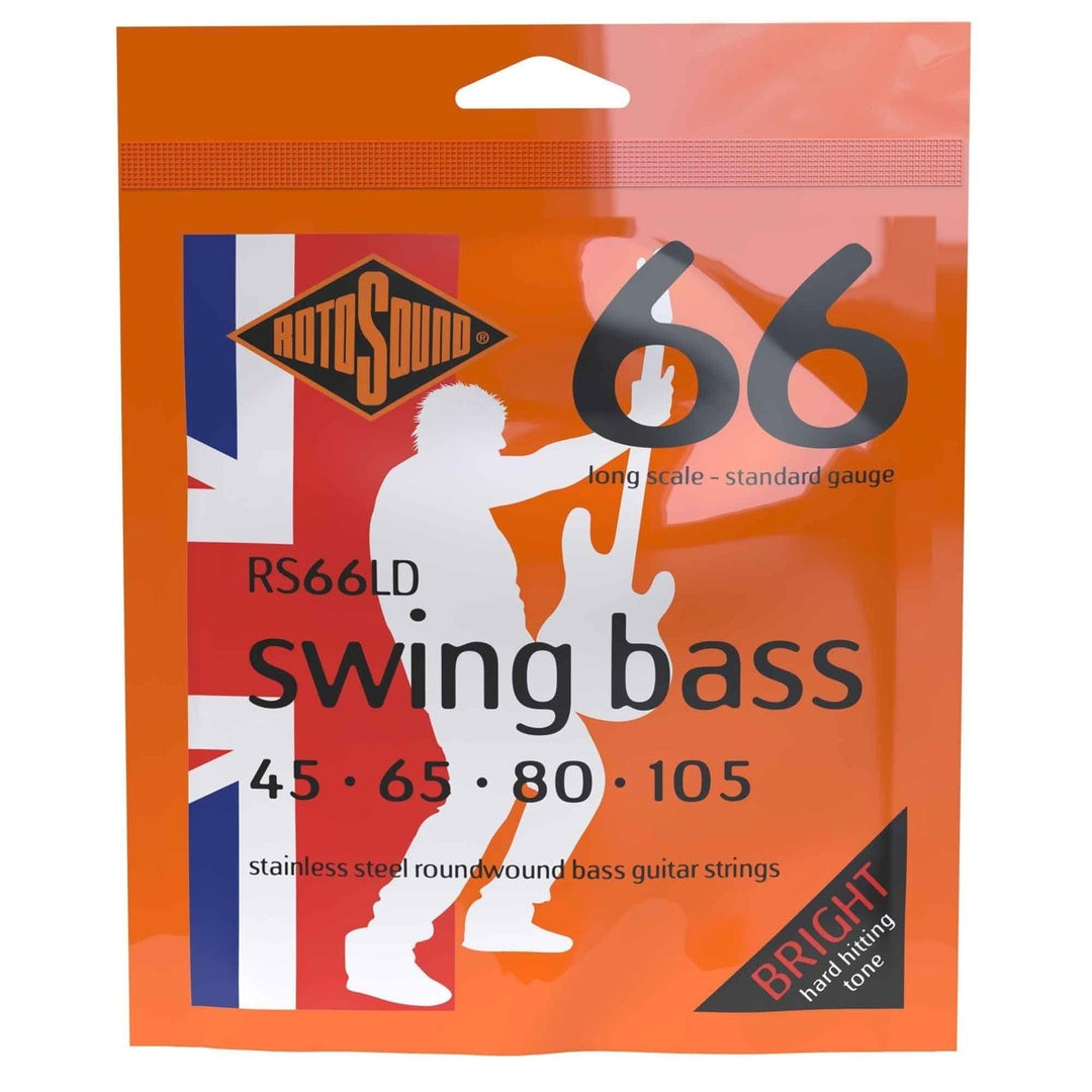 Rotosound Corde per basso elettrico Swing Bass 66 - Set 4 corde Standard 45-105 (RS66LD)