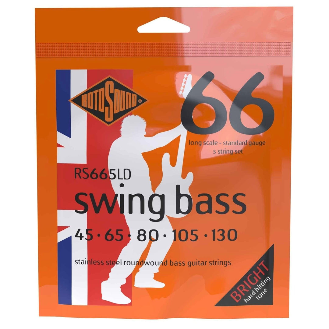 Corde per E-Bass Rotosound Swing Bass 66 - Set 5-string Stainless Steel Standard 45-130 (RS665LD)
