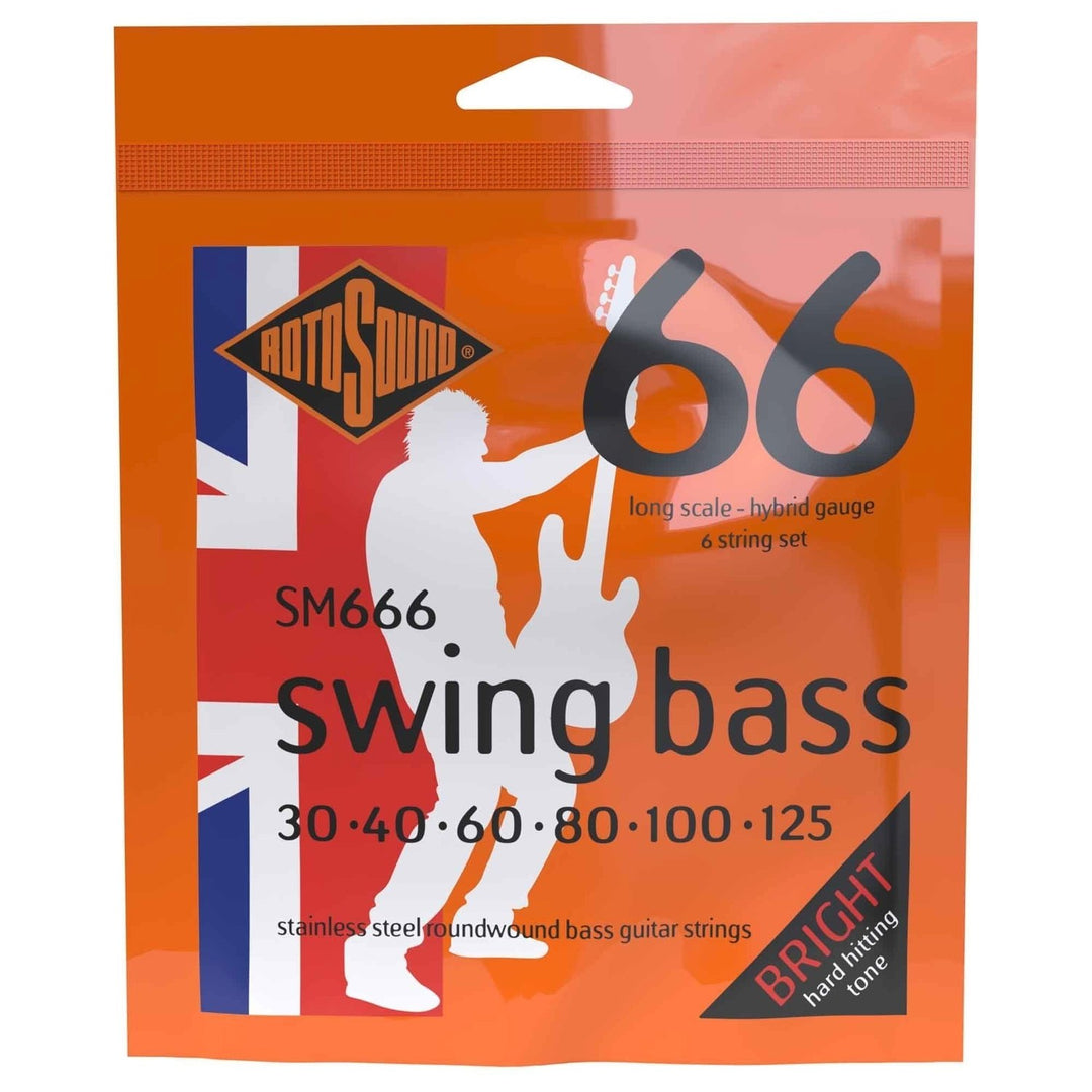 Corde Rotosound per E-Bass Swing Bass 66 - Set 6-string Stainless Steel Hybrid 30-125 (SM666)