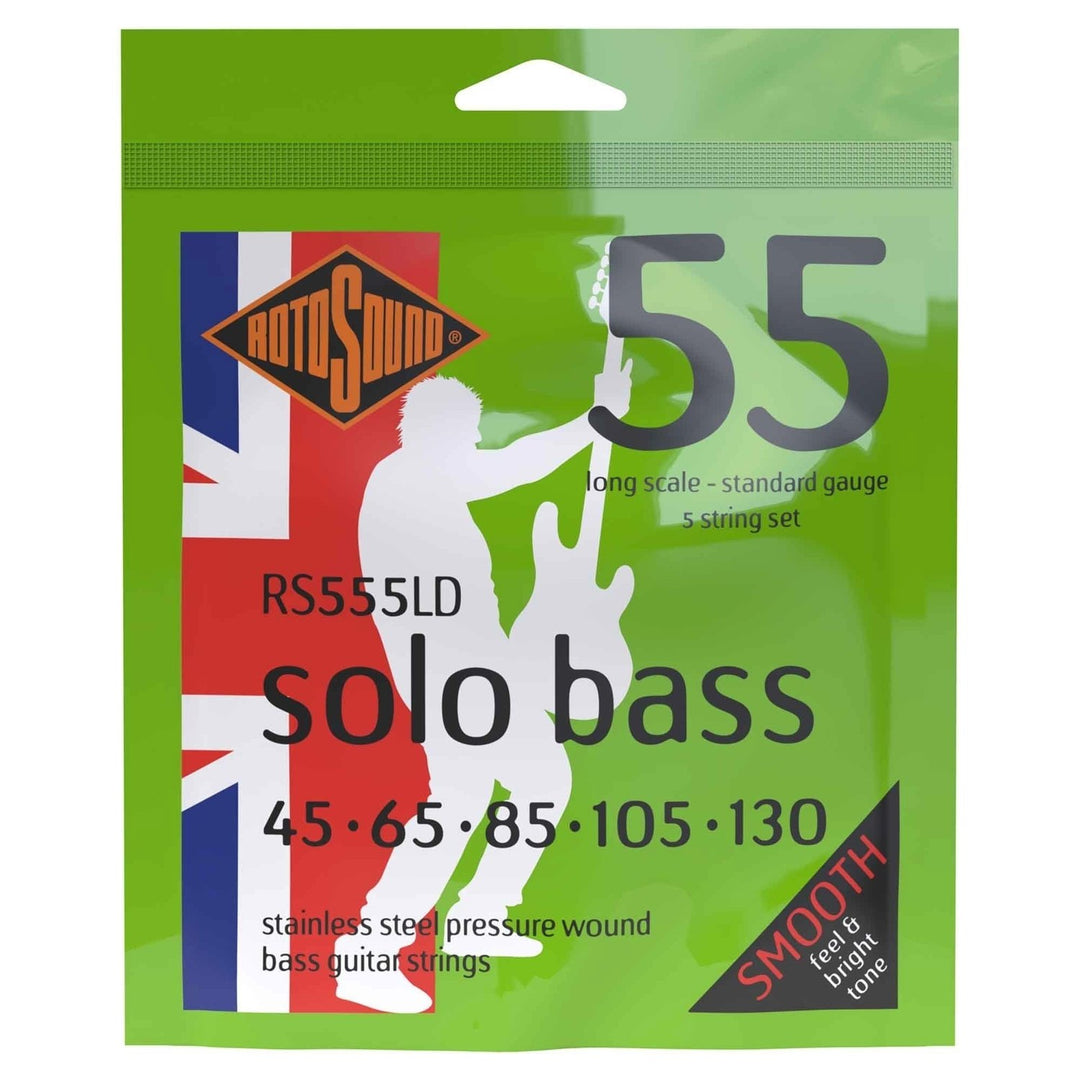 Rotosound Corde per E-Bass Solo Bass 55 - Set 5-string Standard 45-130 (RS555LD)