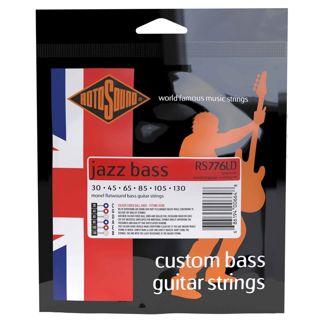 Corde Rotosound Jazz Bass Jazz Bass 77 - Set a 6 corde Flatwound Standard 30-130 (RS776LD)