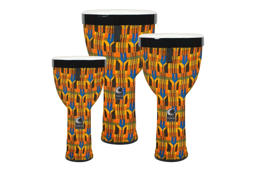 Toca Tamburi Djembe Freestyle II impilabili - Set da 3 pezzi (TSSND-3PCK-FP)