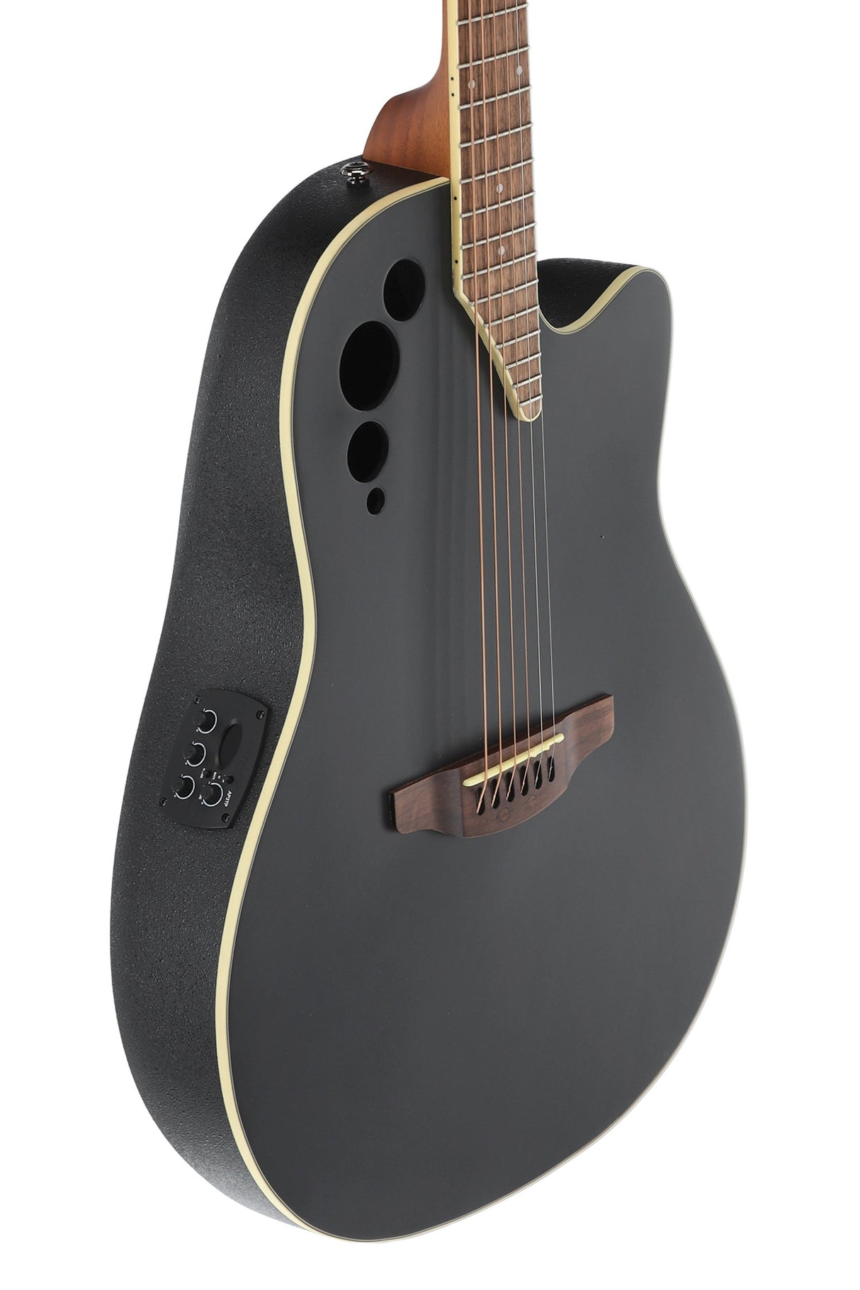 Applause E-Acoustic Guitar AE44II Mid Cutaway - Black Satin (AE44-5S)