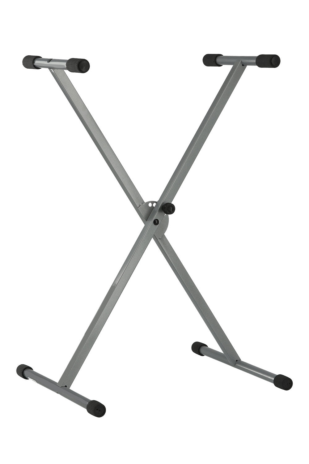 GEWA supporto per tastiera, a X singolo, argento