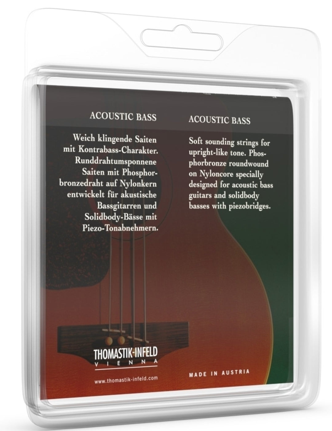 Thomastik-Infeld corde per basso acustico Strings for acoustic bass Phosphor Bronze - Set (4-string)