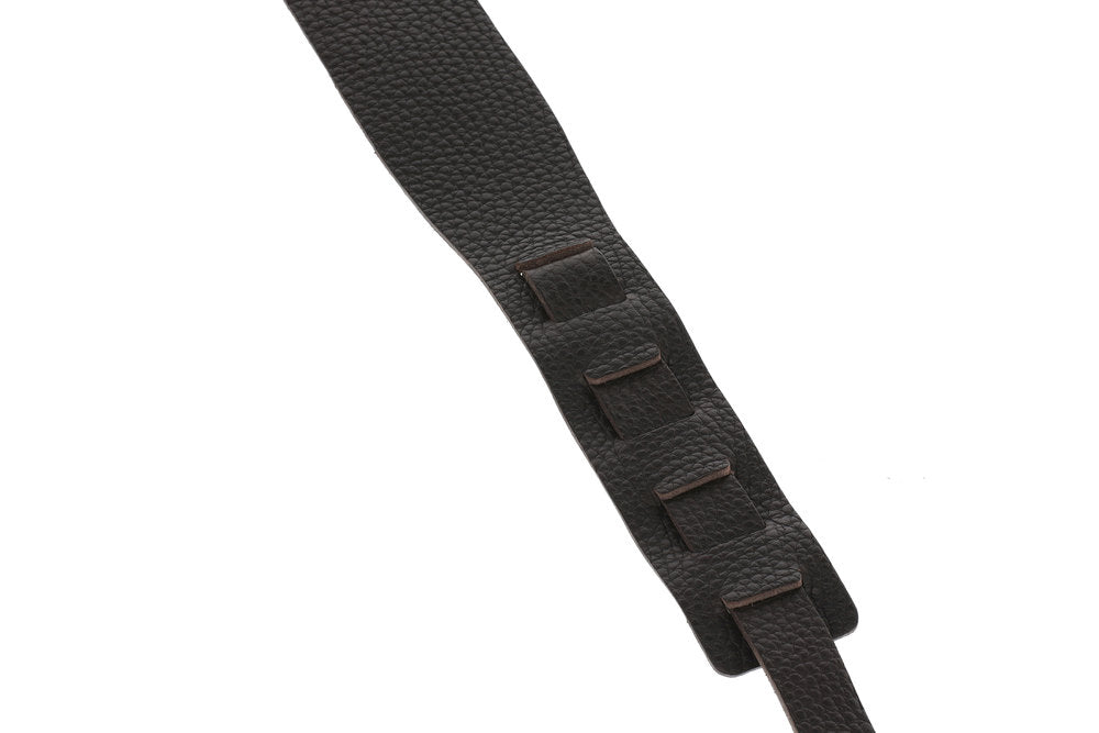 GEWA Premium Plain 70 tracolla per chitarre con Security Locks, marrone cioccolato