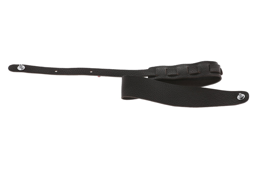 GEWA Premium Plain 70 tracolla per chitarre con Security Locks, marrone cioccolato
