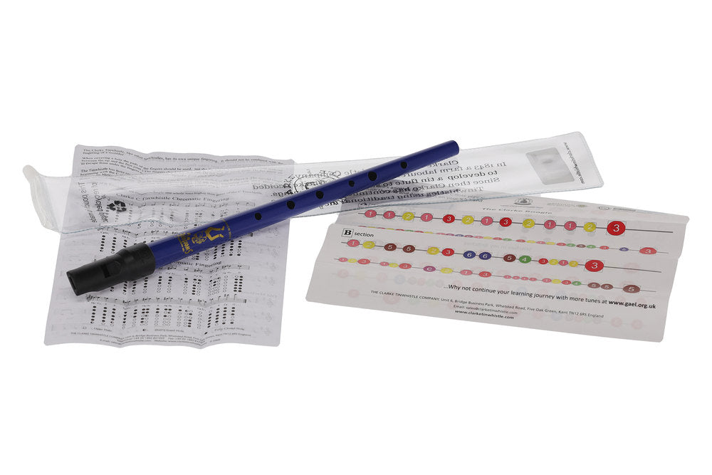 Tin whistle Clarke Sweetone in D, blu