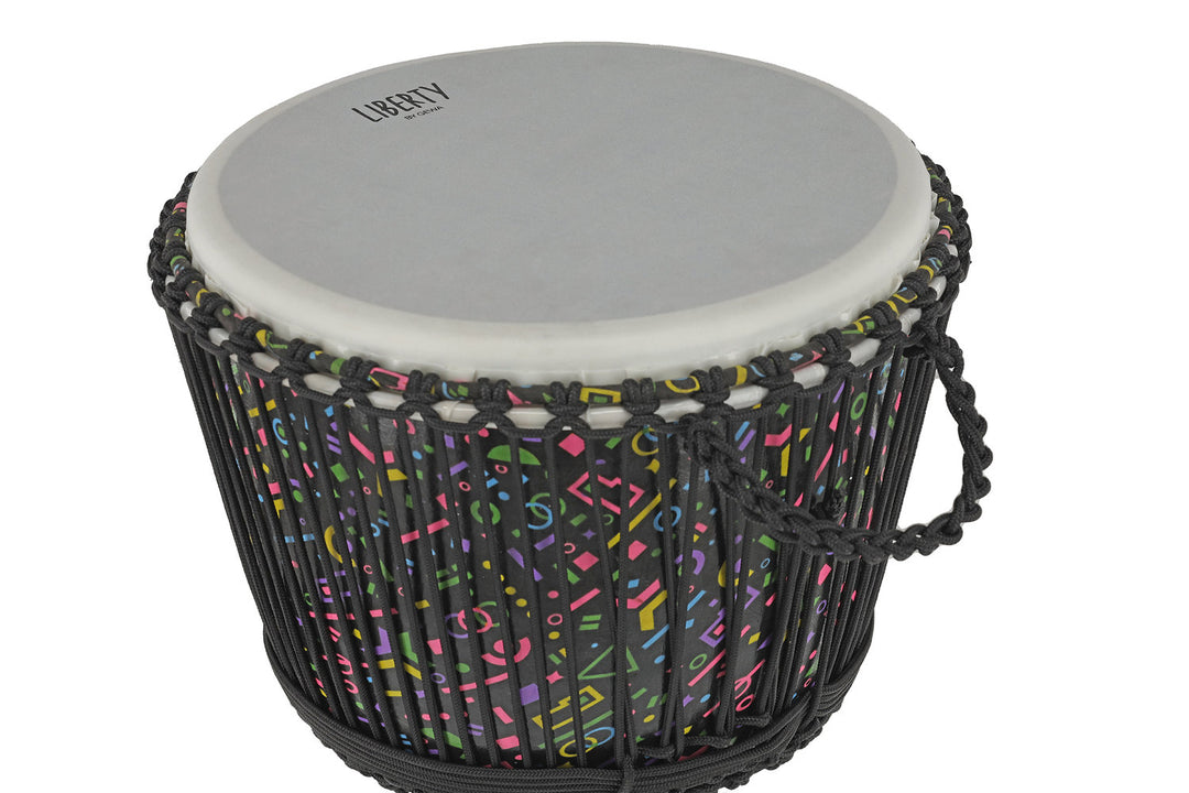 GEWA Djembé Liberty Series accordato a corda - 14" Crazy Neon