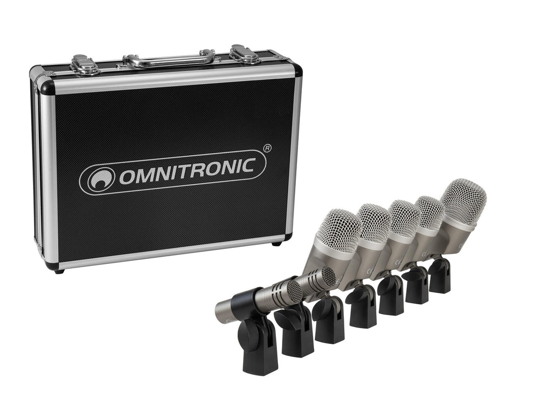 OMNITRONIC MIC 77-7LMH MK2 Set di microfoni per batteria