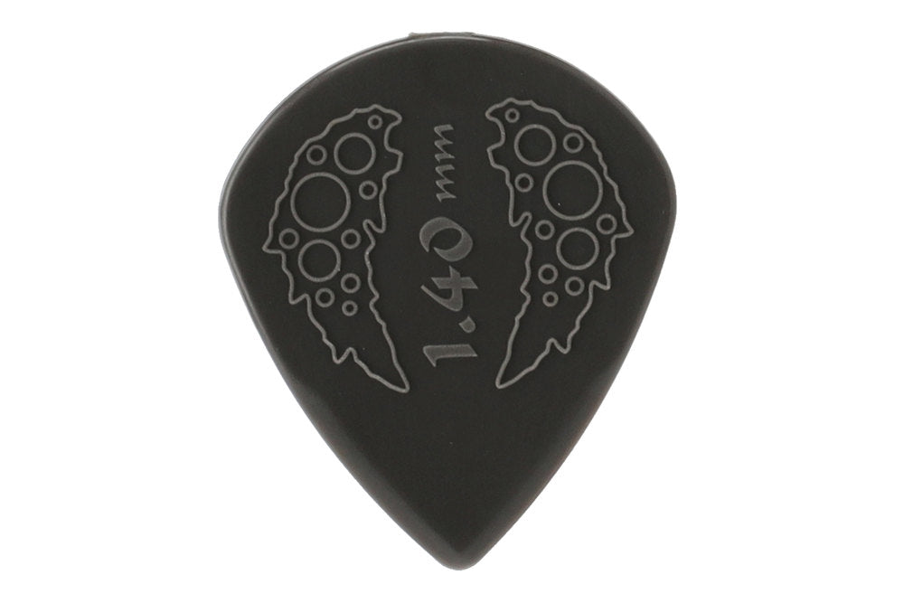 Plettri Ovation Diamond Grip Sharp Tip 1,40 mm, onyx black, 7 pz.