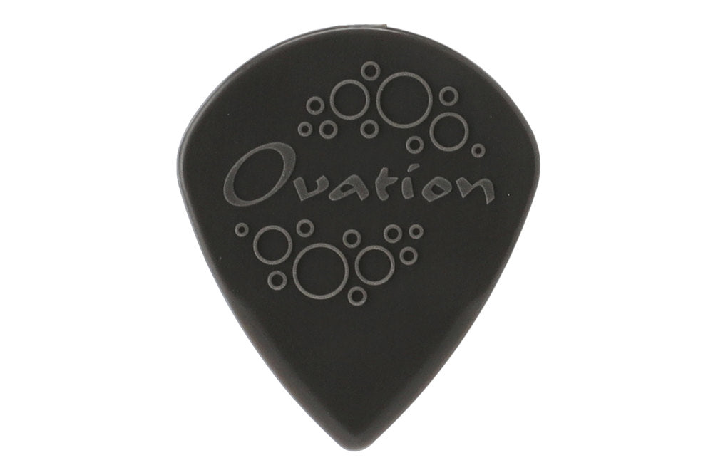 Plettri Ovation Diamond Grip Sharp Tip 1,40 mm, onyx black, 7 pz.