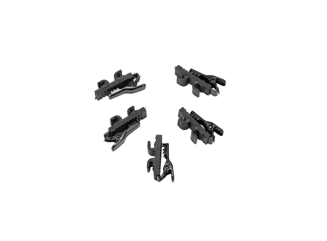Clip per cavo microfonico OMNITRONIC MK2, nera 5x