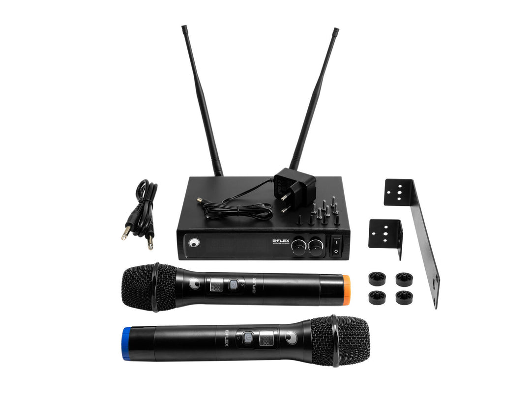 OMNITRONIC UHF E-FLEX 2, Sistema microfonico wireless 559-575 MHz