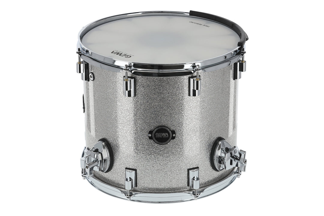 GEWA Fusto E-Drum Floor Tom - Silver Sparkle 14" (Silver Sparkle)
