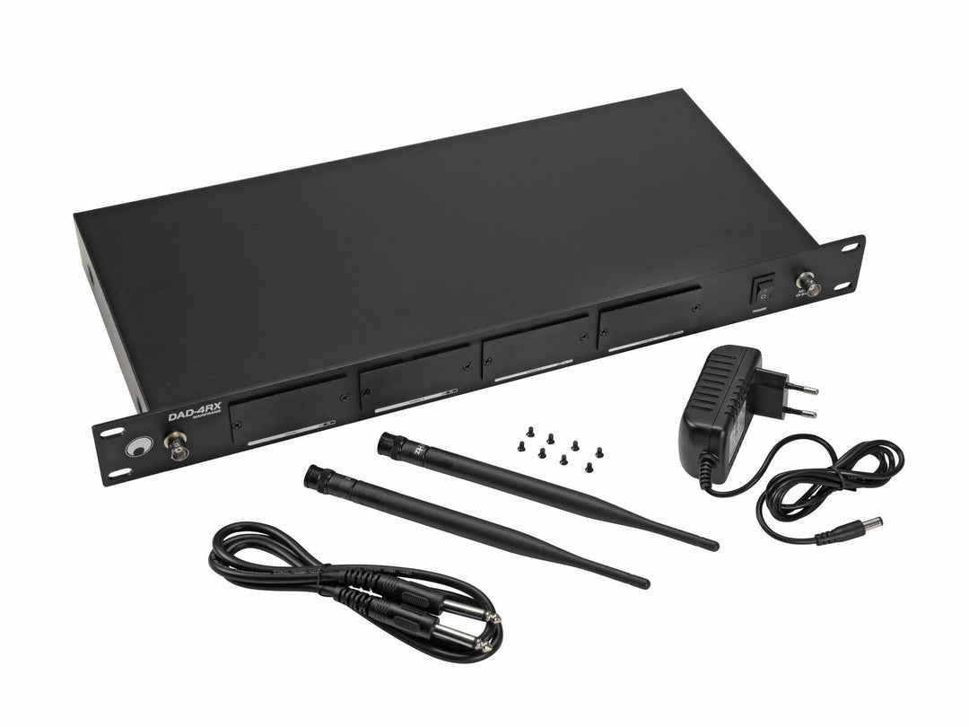 OMNITRONIC DAD-4RX Alloggiamento per ricevitore a 4 canali per moduli MOM/DAD