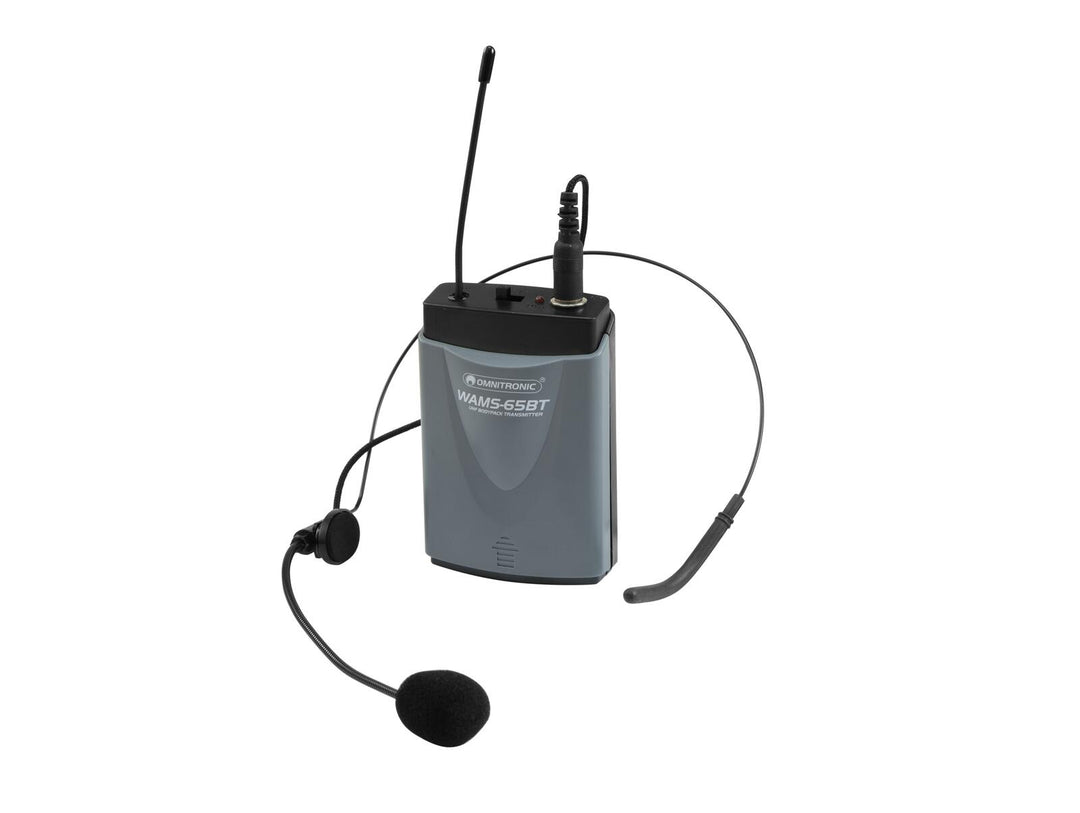 OMNITRONIC WAMS-65BT Trasmettitore Bodypack incl. Headset