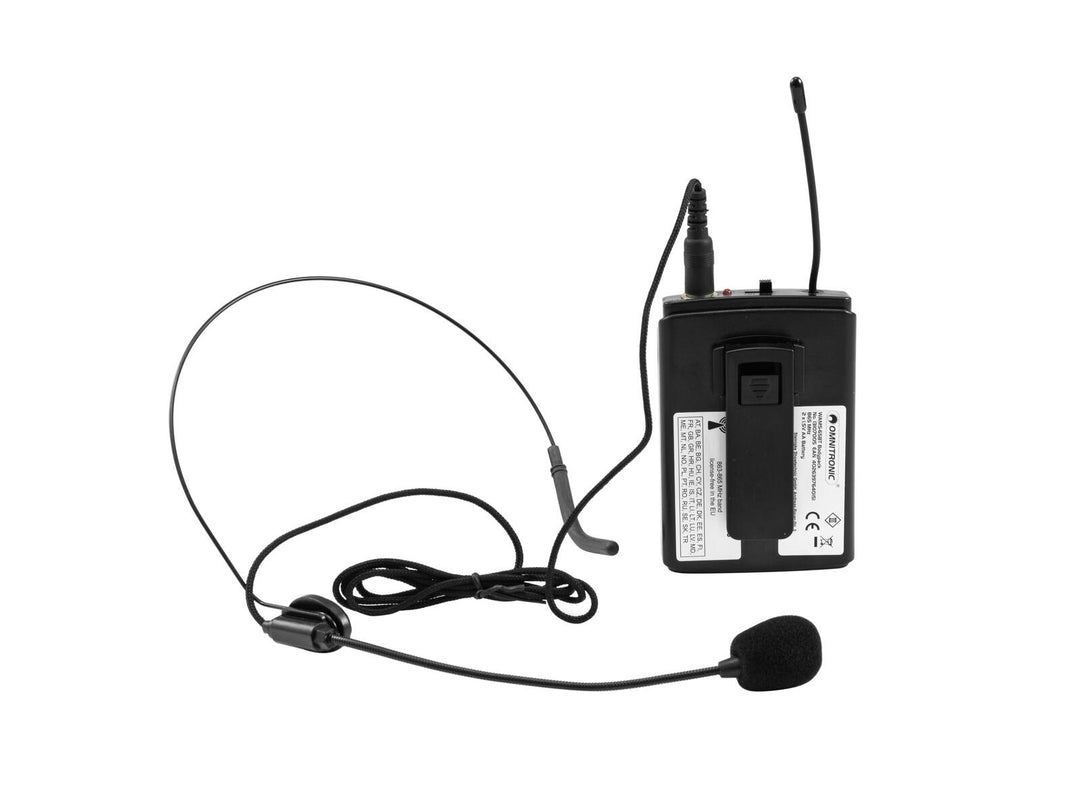 OMNITRONIC WAMS-65BT Trasmettitore Bodypack incl. Headset